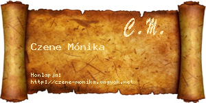 Czene Mónika névjegykártya